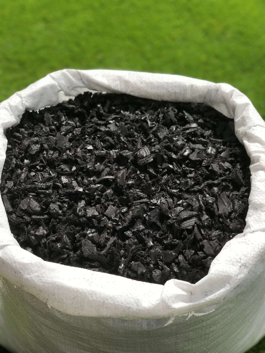 ECO Black Rubber Mulch Play Bark Chip – 20KG